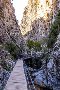 Türkiye 'nin iç kesimlerindeki Alanya yakınlarındaki Sapadere Vadisi' ne keşif gezisi