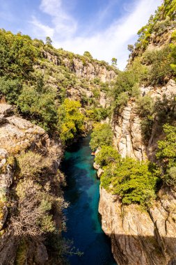 Türkiye 'nin iç kesimlerindeki Alanya yakınlarındaki Sapadere Vadisi' ne keşif gezisi
