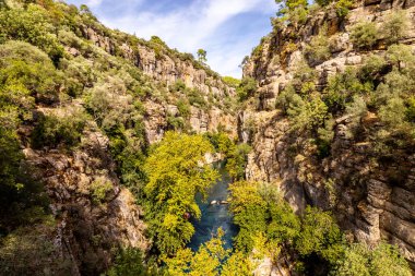 Türkiye 'nin iç kesimlerindeki Alanya yakınlarındaki Sapadere Vadisi' ne keşif gezisi
