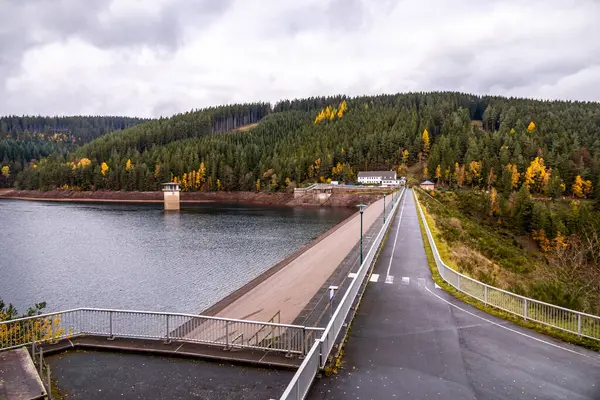 Autumn hike around the Ohratal dam near Luisenthal - Thuringian Forest - Thuringia - Germany