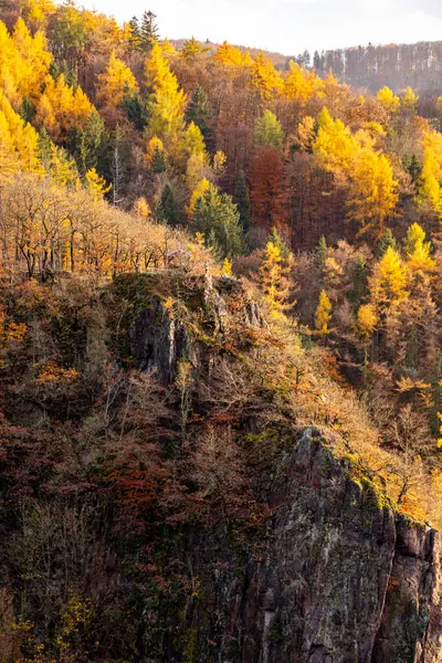 Short autumn hike through the countryside near Asbach - Thuringia - Germany