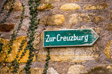 Creuzburg yakınlarındaki güzel Werra Vadisi 'ni ziyaret edin bir sonbahar günü - Thüringen - Almanya