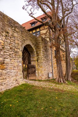 Creuzburg yakınlarındaki güzel Werra Vadisi 'ni ziyaret edin bir sonbahar günü - Thüringen - Almanya