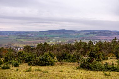 Creuzburg yakınlarındaki güzel Werra Vadisi 'ni ziyaret edin bir sonbahar günü - Thüringen - Almanya
