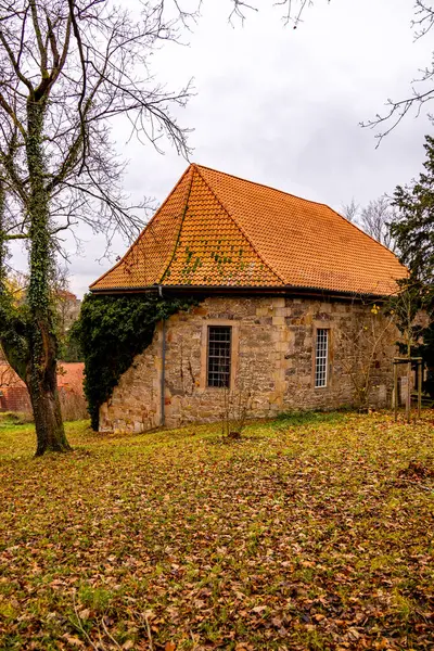 Creuzburg yakınlarındaki güzel Werra Vadisi 'ni ziyaret edin bir sonbahar günü - Thüringen - Almanya