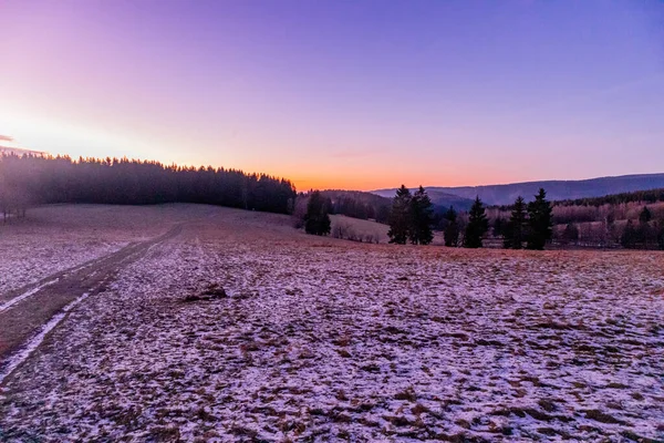 Short sunset hike to the Ruppberg near Zella-Mehlis - Thuringia - Germany