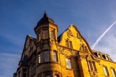 Soğuk bir kış gününde Thüringen 'in başkentinde yürümek - Erfurt - Almanya