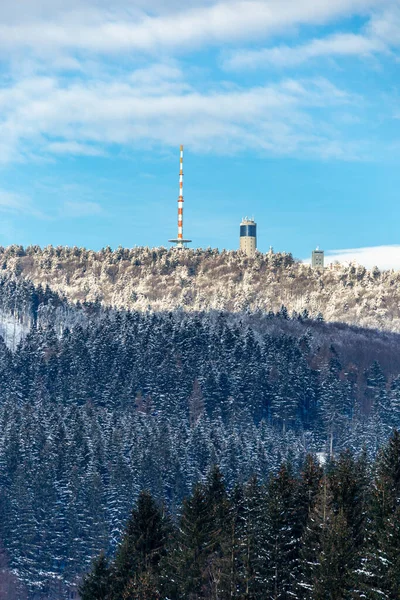 Short winter hike around the snow-covered Inselsberg near Brotterode - Thuringia - Germany
