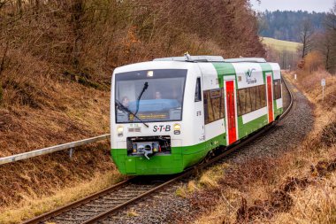 Schmalkalden - Thüringen - Almanya 'ya girmeden kısa bir süre önce özel tren 