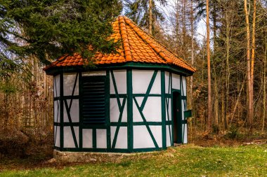 Hildburghausen - Thüringen - Almanya 'nın güzel Heldburger Diyarı' nda harika bir bahar yürüyüşü.