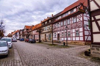 Hildburghausen - Thüringen - Almanya 'nın güzel Heldburger Diyarı' nda harika bir bahar yürüyüşü.