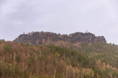 A wonderful cycle tour along the Elbe Cycle Route from st nad Labem to Dresden through Saxon and Bohemian Switzerland - Germany - Czech Republic  clipart