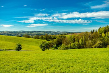 Sabahın erken saatlerinde Schmalkalden kasabasında güzel manzarası Thüringen - Almanya