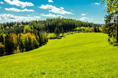 Sabahın erken saatlerinde Schmalkalden kasabasında güzel manzarası Thüringen - Almanya