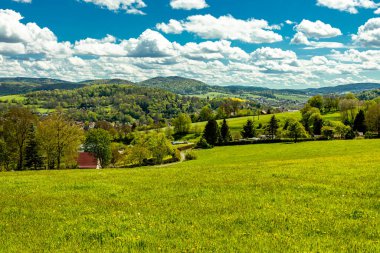 An early morning hike around the town of Schmalkalden with its beautiful landscape - Thuringia - Germany clipart