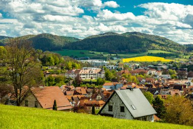 An early morning hike around the town of Schmalkalden with its beautiful landscape - Thuringia - Germany clipart