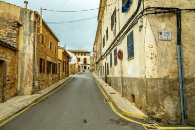 Mallorca 'nın güzel ve güneşli Balearic adasında Castell de Capdepera - İspanya