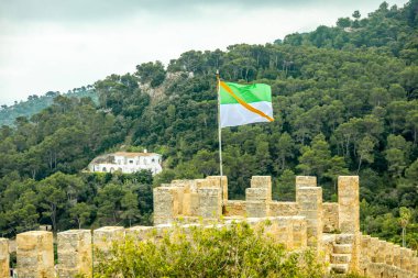 Mallorca 'nın güzel ve güneşli Balearic adasında Castell de Capdepera - İspanya