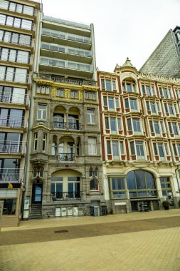 Belçika 'nın Kuzey Denizi kıyısında Middlekerke - Batı Flanders ili - Belçika