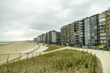Belçika 'nın Kuzey Denizi kıyısında Middlekerke - Batı Flanders ili - Belçika