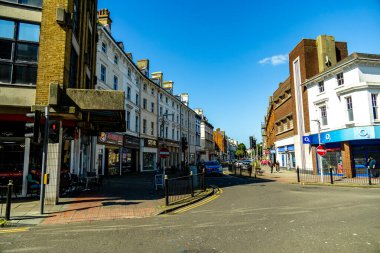 İngiltere 'ye hoş geldiniz. Güzel liman kasabası Folkestone' u gezmek için ilk gezi - Kent - İngiltere