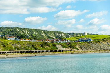İngiltere 'ye hoş geldiniz. Güzel liman kasabası Folkestone' u gezmek için ilk gezi - Kent - İngiltere