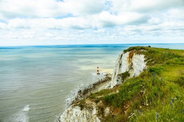 Travelling along the south coast of England between Beachy Head and Birling Gap near Eastbourne - Sussex - United Kingdom clipart