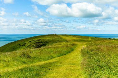 İngiltere 'nin güney kıyısı boyunca Eastbourne yakınlarındaki Beachy Head ve Birling Gap arasında seyahat ediyor.