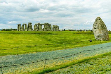 Visit to the English classic: Stonehedge on the outskirts of Salisbury - Wiltshire - United Kingdom clipart