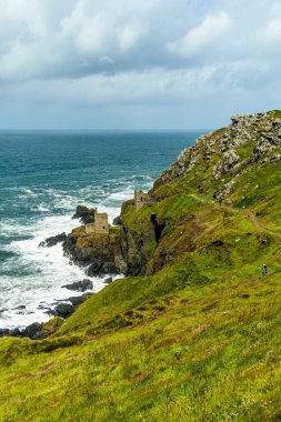 Short stopover at the former Botallack Mine in the National Trust - Cornwall - United Kingdom clipart