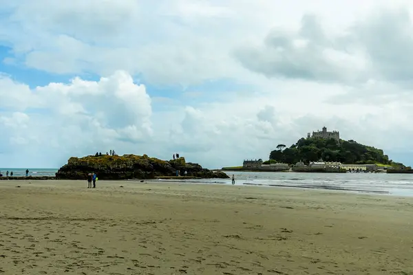 stock image Stop off at the imposing rocky island of St Michael's Mount with its medieval church and beautiful castle - Cornwall - United Kingdom