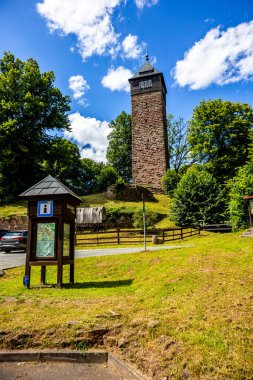 Wasungen, Walldorf üzerinden Rhn-Thüringen 'deki Hohe Geba' ya doğru güzel bir bisiklet turu.