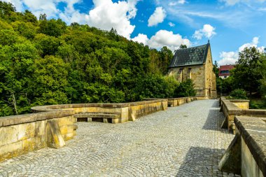 Travelling by bike on part of the Werratal Cycle Route stage from Hrschel near Eisenach to Eschwege - Thuringia - Germany clipart