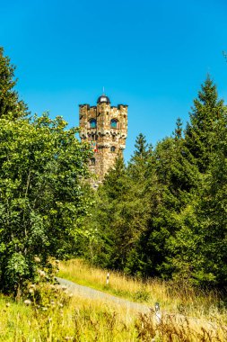 Late summer hike through the beautiful Thuringian Slate Park near Lehesten am Rennsteig - Thuringia - Germany clipart