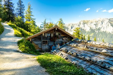 A wonderful late summer hike through the Berchtesgaden Alpine landscape to the Blue Ice Glacier - Berchtesgaden - Bavaria - Germany clipart