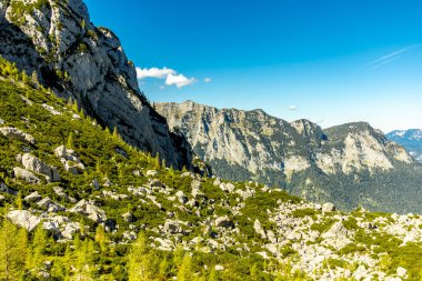 A wonderful late summer hike through the Berchtesgaden Alpine landscape to the Blue Ice Glacier - Berchtesgaden - Bavaria - Germany clipart