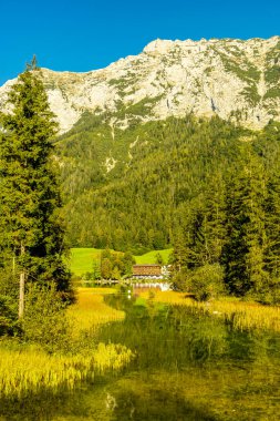 A wonderful late summer hike through the Berchtesgaden Alpine landscape to the Blue Ice Glacier - Berchtesgaden - Bavaria - Germany clipart