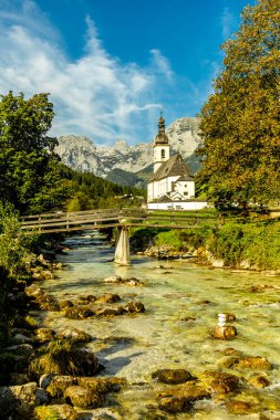 A wonderful late summer hike through the Berchtesgaden Alpine landscape to the Blue Ice Glacier - Berchtesgaden - Bavaria - Germany clipart