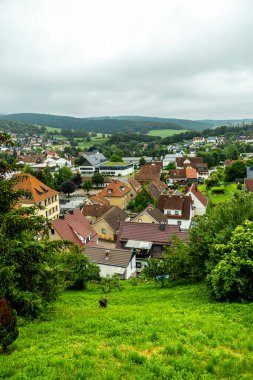 Brotterode-Trusetal 'de ilkbahar yürüyüşü - Trusetal şelalesi - Thüringen - Almanya