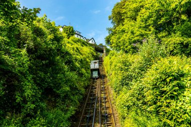 A fantastic walk at the Valley of Rocks to the small harbour town of Lynmouth in the county of Devon - United Kingdom clipart