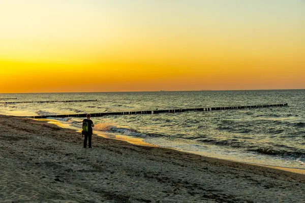 stock image Holiday feeling with some late summer vibes on the beautiful white sandy beach of Warnemnde just outside Rostock - Mecklenburg-Vorpommern - Germany