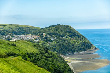 Travelling through the beautiful British countryside on the North Devon coast - United Kingdom clipart