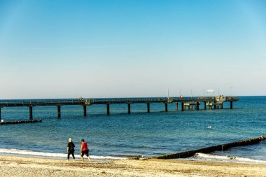 Baltık sahil beldesi Heiligendamm 'da, Mecklenburg-Vorpommern - Almanya