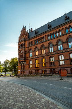 Şehir, Baltık Denizi 'ndeki Hanseatic kenti Rostock' ta, Mecklenburg-Vorpommern - Almanya