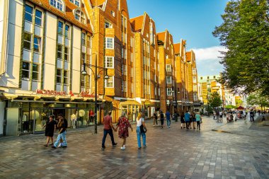 Şehir, Baltık Denizi 'ndeki Hanseatic kenti Rostock' ta, Mecklenburg-Vorpommern - Almanya