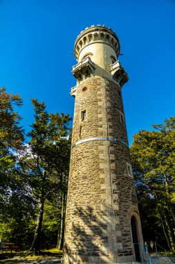 Autumn hike through the beautiful Thuringian Forest over the Kickelhahn near Ilmenau - Thuringia - Germany clipart