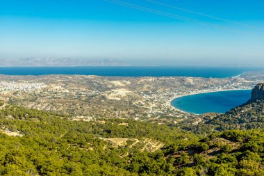 Yunanistan 'ın güzel adası Kos' taki Güney Ege Denizi 'ndeki Kefalos' ta kısa bir yürüyüş - Yunanistan