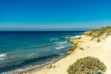 Yunanistan 'ın güzel adası Kos' taki Güney Ege Denizi 'ndeki Kefalos' ta kısa bir yürüyüş - Yunanistan