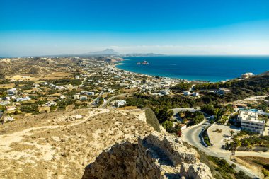 Yunanistan 'ın güzel adası Kos' taki Güney Ege Denizi 'ndeki Kefalos' ta kısa bir yürüyüş - Yunanistan