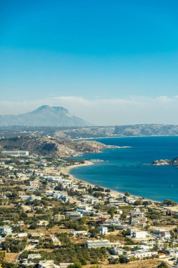Yunanistan 'ın güzel adası Kos' taki Güney Ege Denizi 'ndeki Kefalos' ta kısa bir yürüyüş - Yunanistan